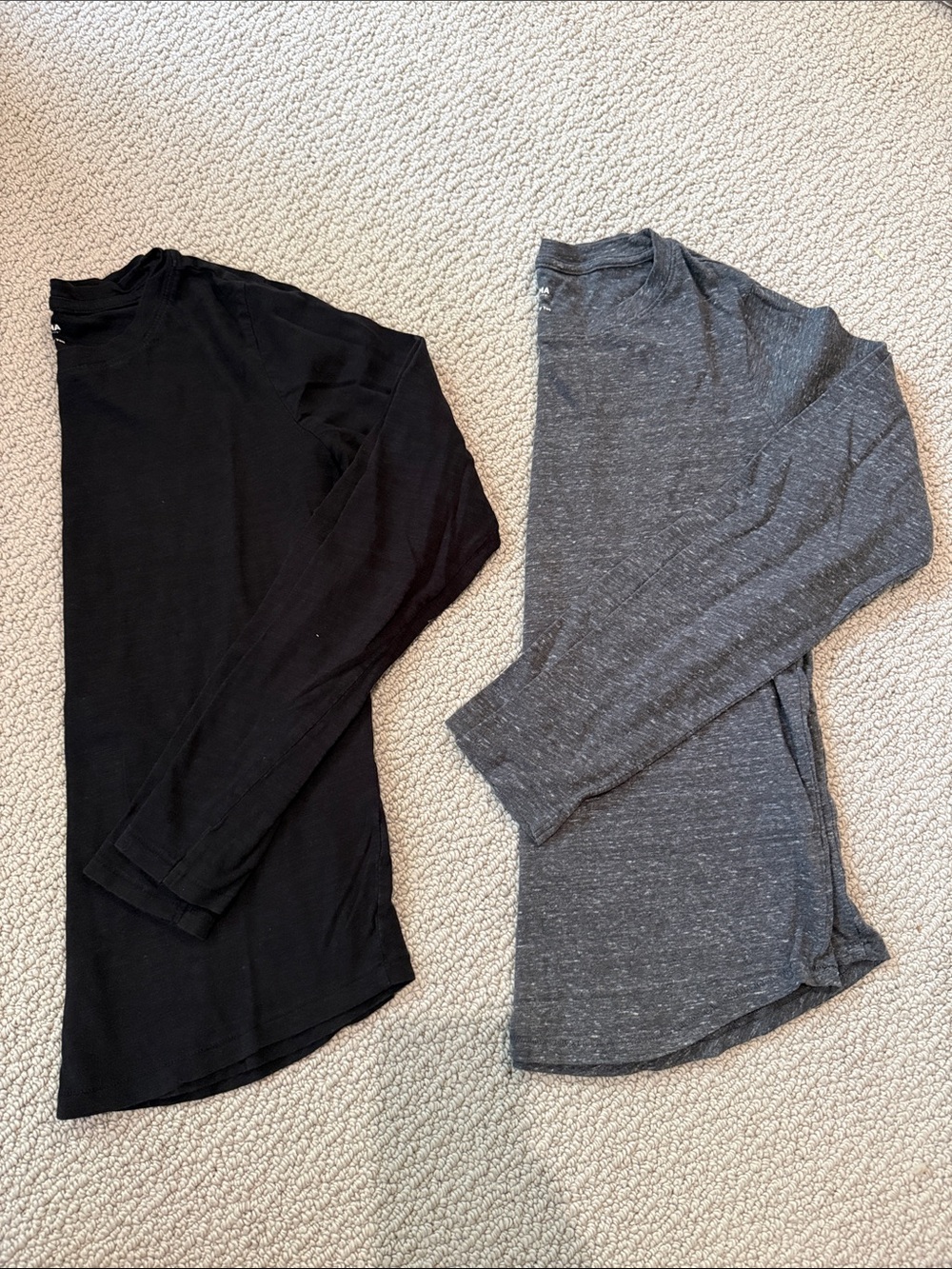 Sonoma Women’s Long Sleeve Tee Duo - Black & Heather Gray